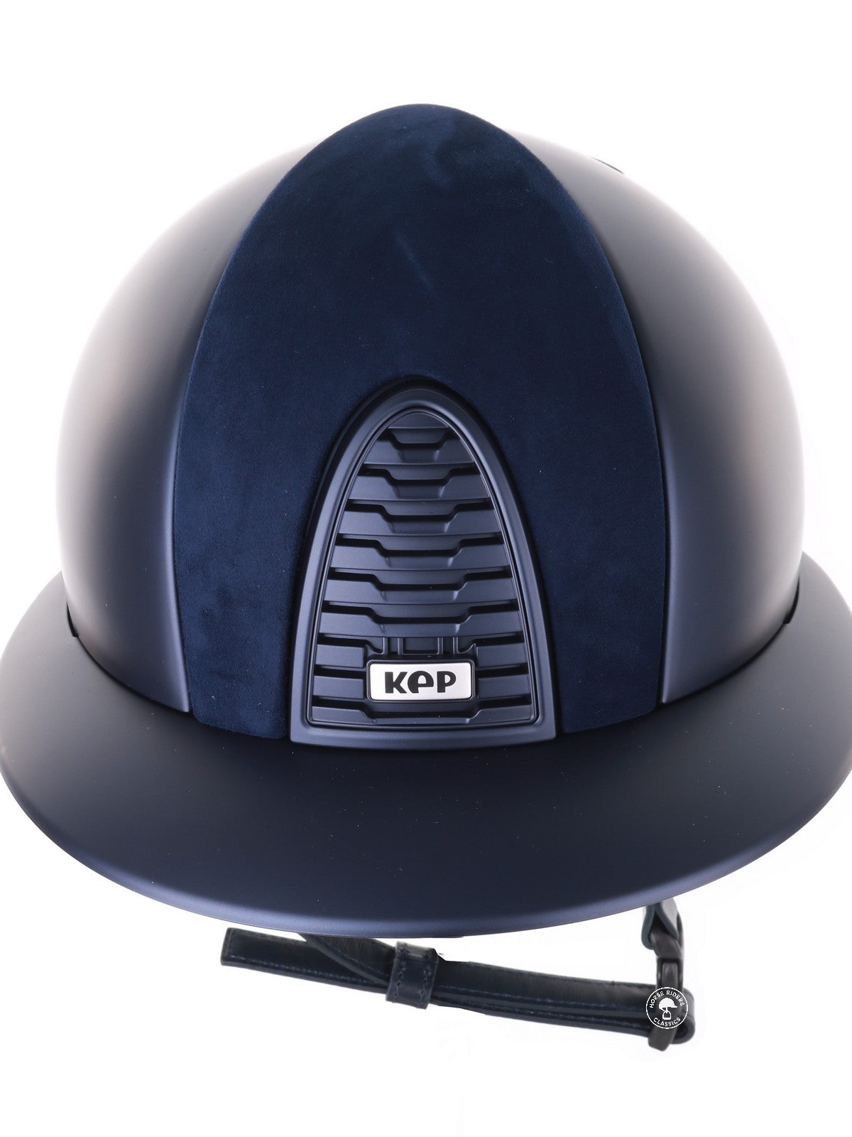 Kep Italia Riding Helmet Cromo 2.0 Textile Polo Peak Blue Suede Inserts