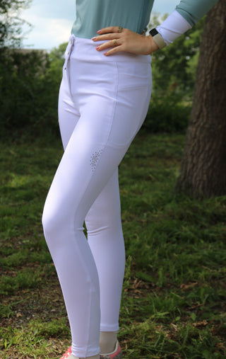 Animo riding breeches knee grip ladies Nicky white