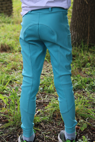 Equiline riding leggings unisex junior full grip Gingef Aquarelle