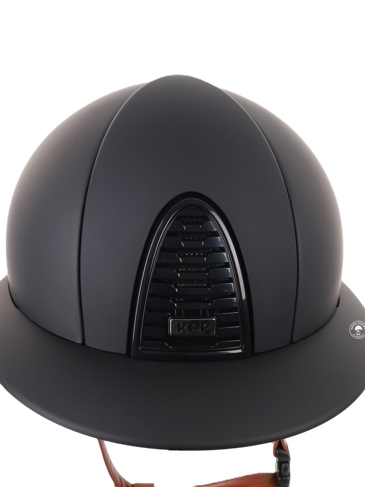 Kep Italia Riding Helmet Cromo 2.0 Matt Polo Peak Black Beige Chin Strap