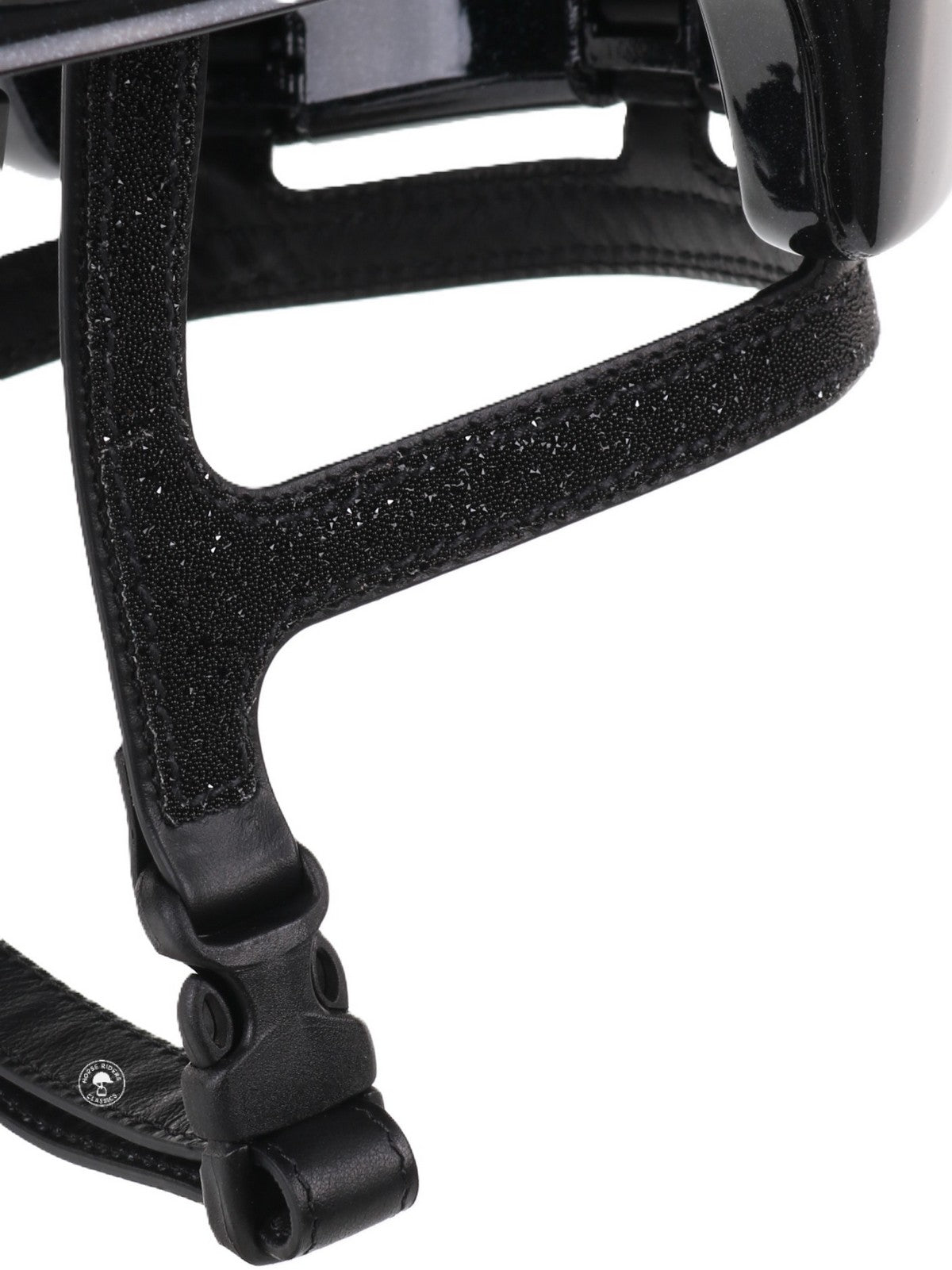 Kep Italia Riding Helmet Cromo 2.0 Diamond Polo Peak Black Shaded Silver Insert Swarovski Frame