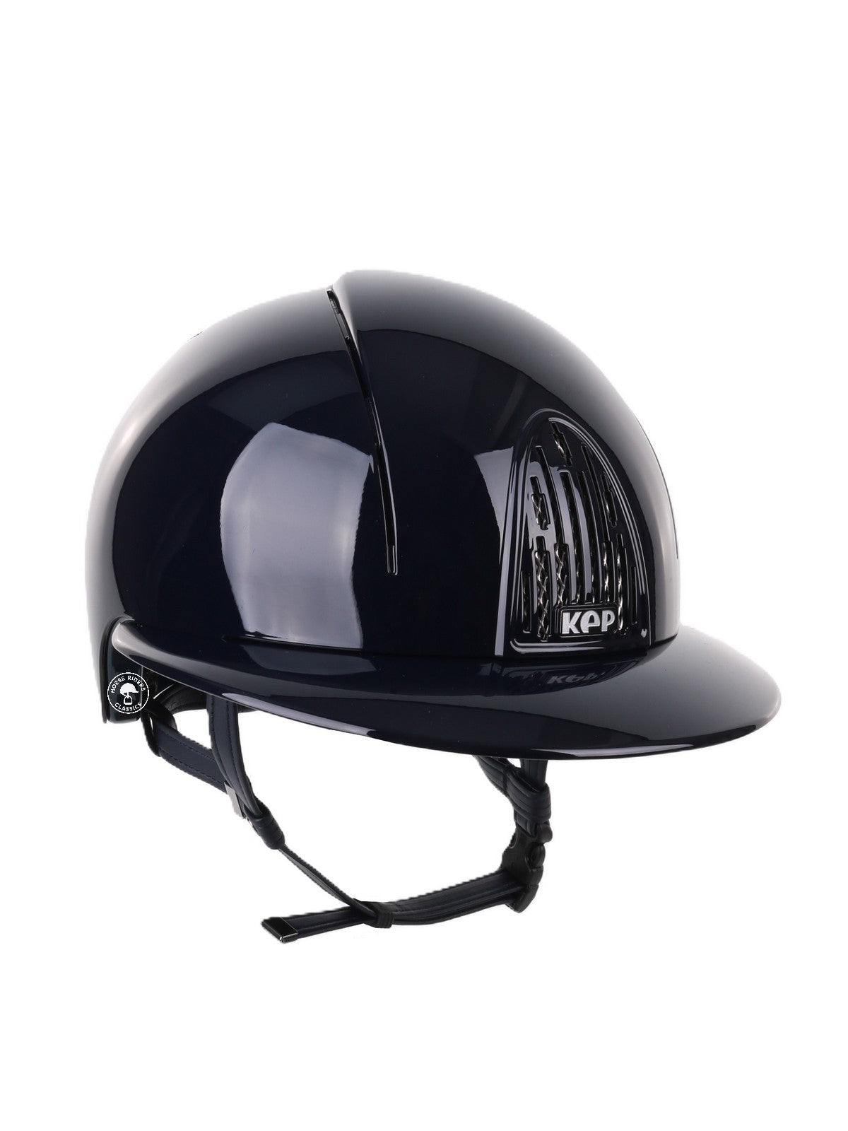 Kep Italia Riding Helmet Smart Polish Polo Visor Blue