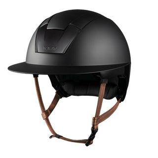 Kask Kooki Lady Black Shadow Light Brown Chin Strap