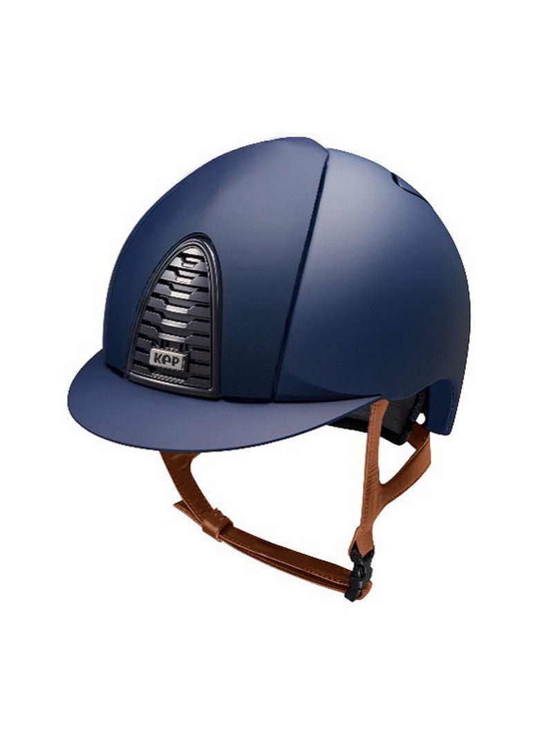 Kep Italia Riding Helmet Cromo 2.0 Matt Blue Beige Chin Strap