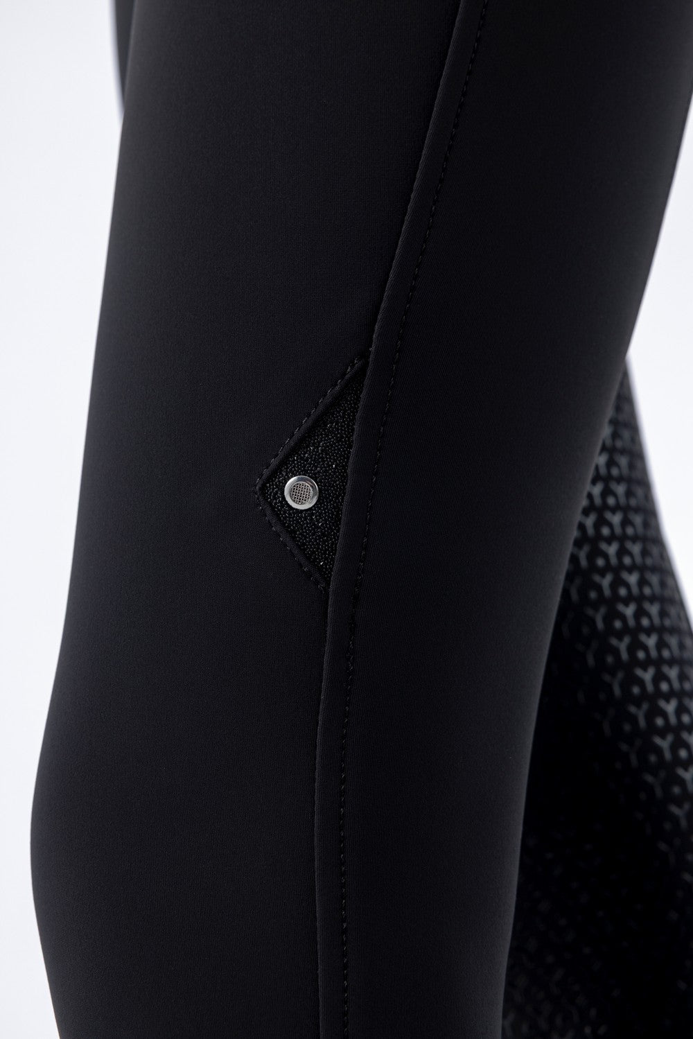 Equiline riding breeches women full grip high waist Crystalef Black