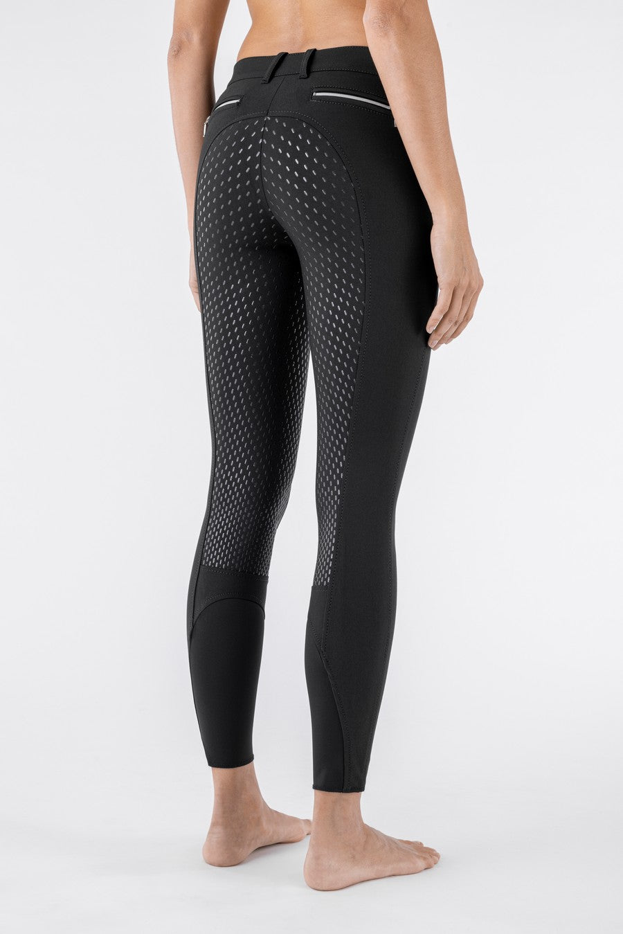 Equiline riding breeches full seat X-Grip Cedar Black
