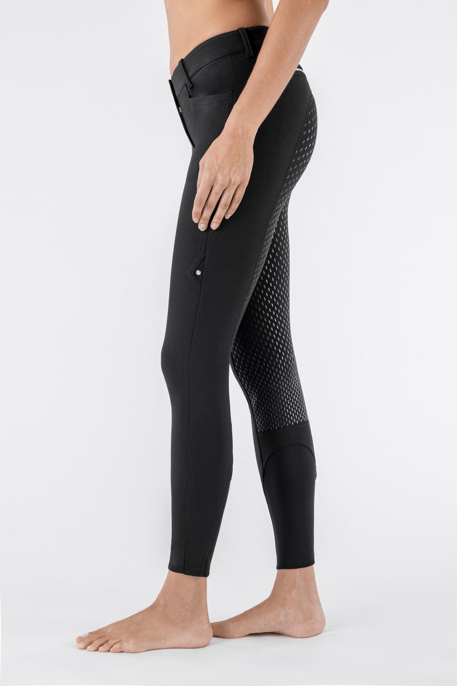 Equiline riding breeches full seat X-Grip Cedar Black