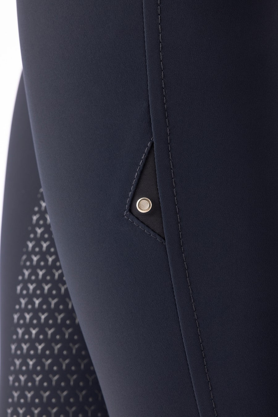 Equiline rijbroek dames full grip Ceriek navy