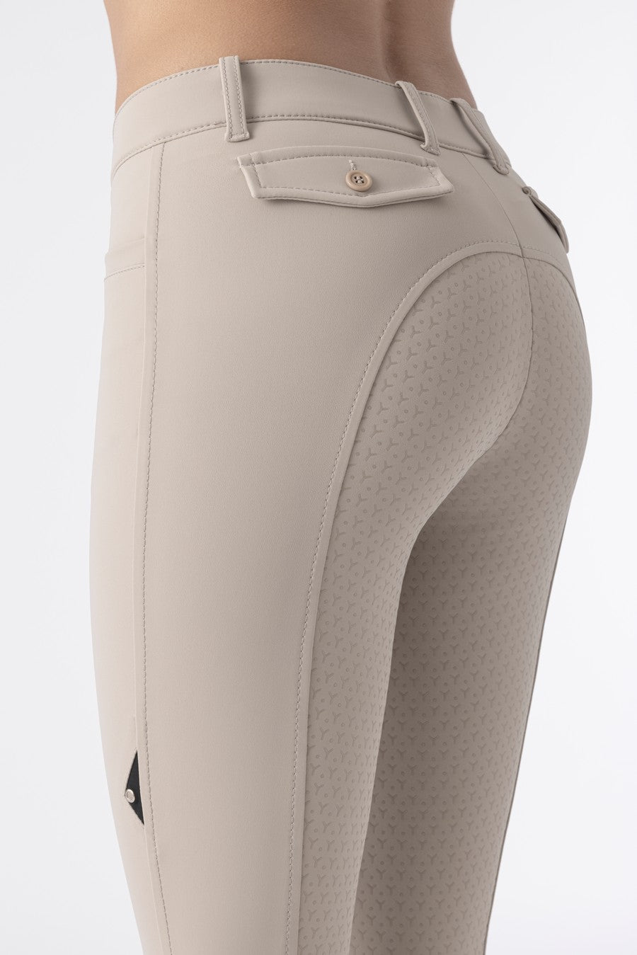 Equiline rijbroek dames full grip Ceriek beige