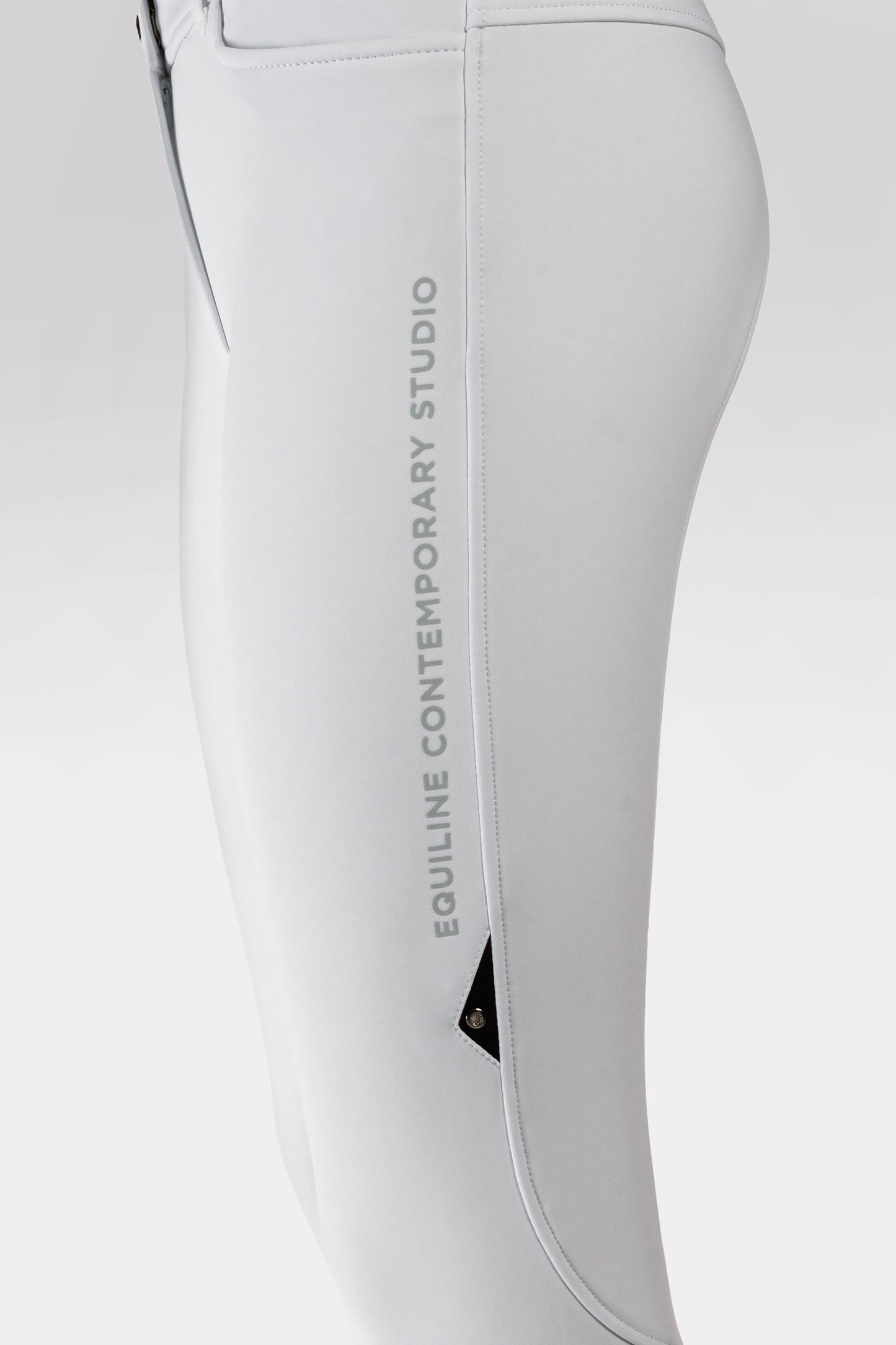 Equiline winter rijbroek dames hoge band full grip Coriafh Wit
