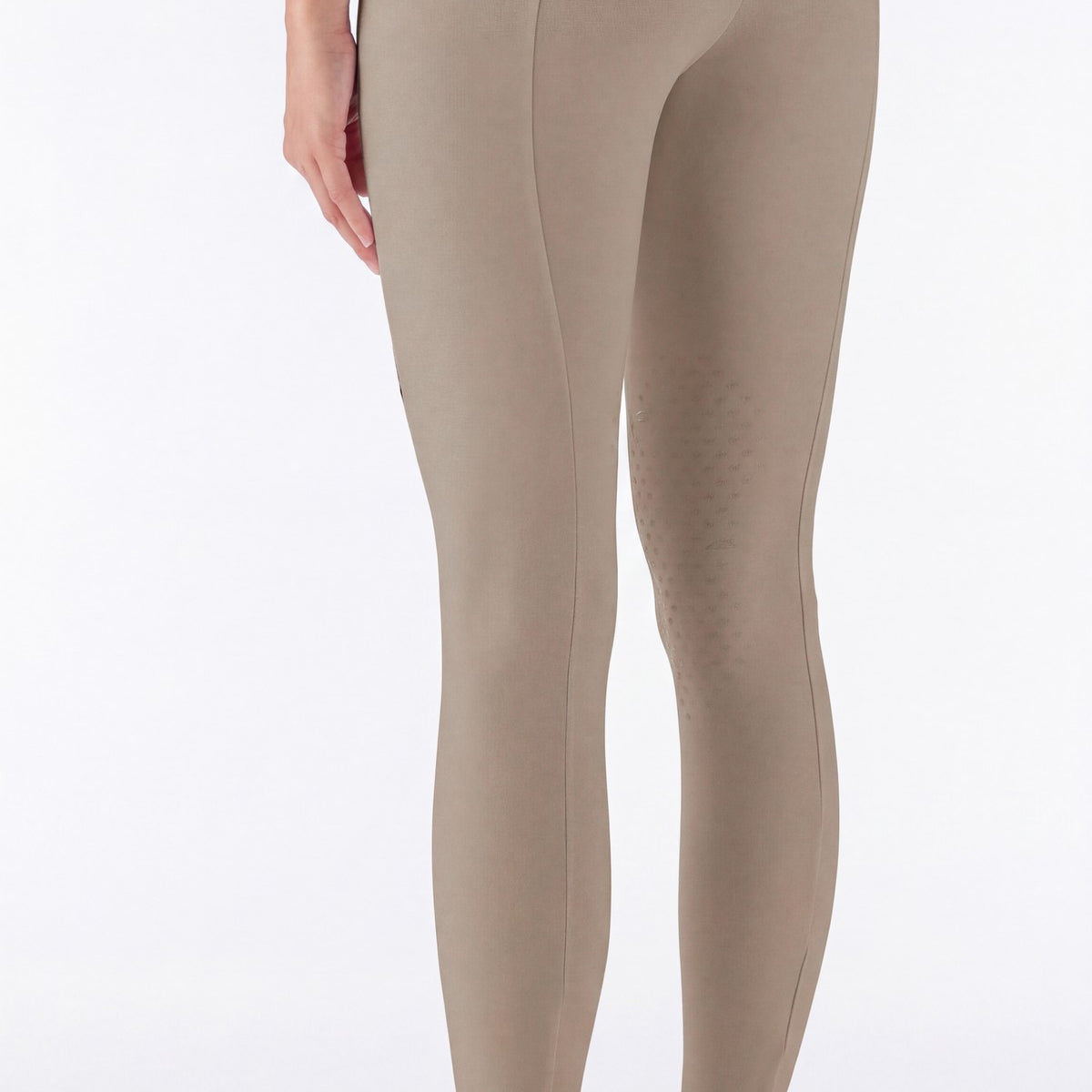 Equiline Rijlegging Knie Grip Dames Eqleggykh Hoge Taille Greige Greige