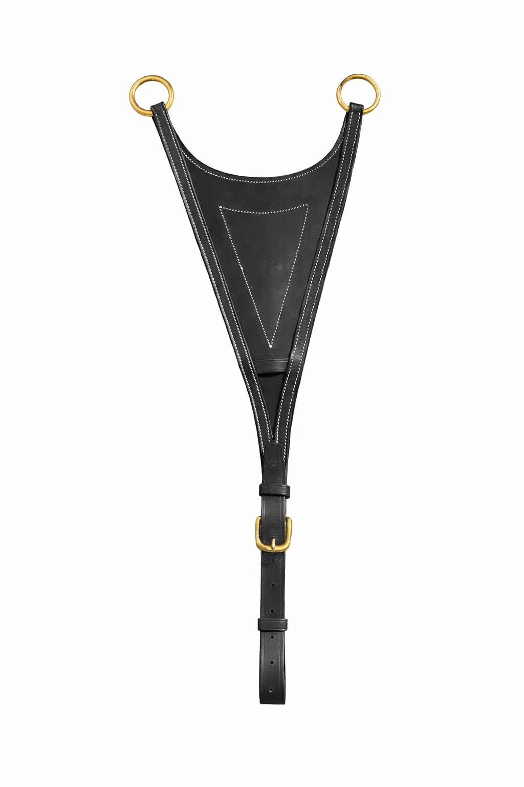 LJ Leathers Pro Selected Heritage Dichte Bib Martingaalvork zwart-goud Full