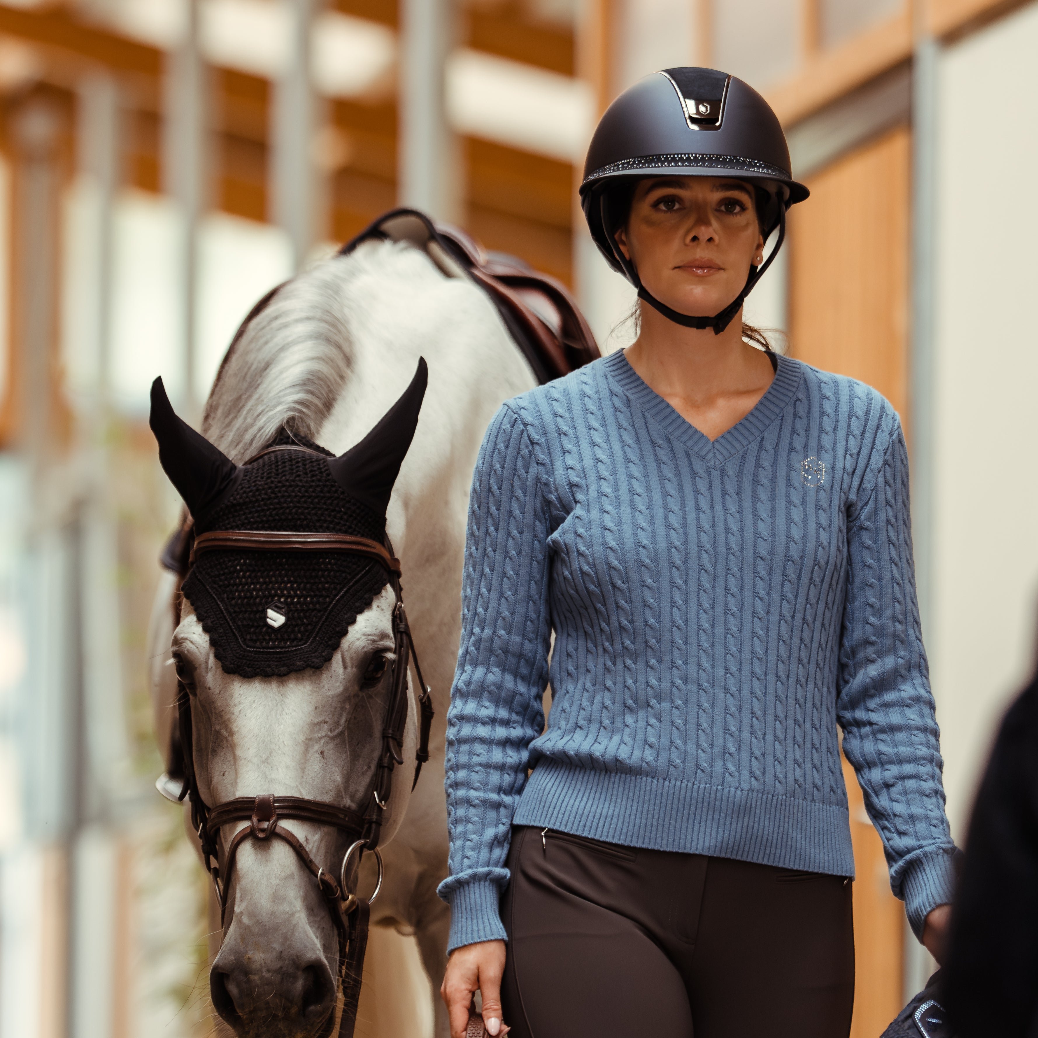 Samshield Pullover Dames Lisa Twisted Dusty Blue Dusty Blue