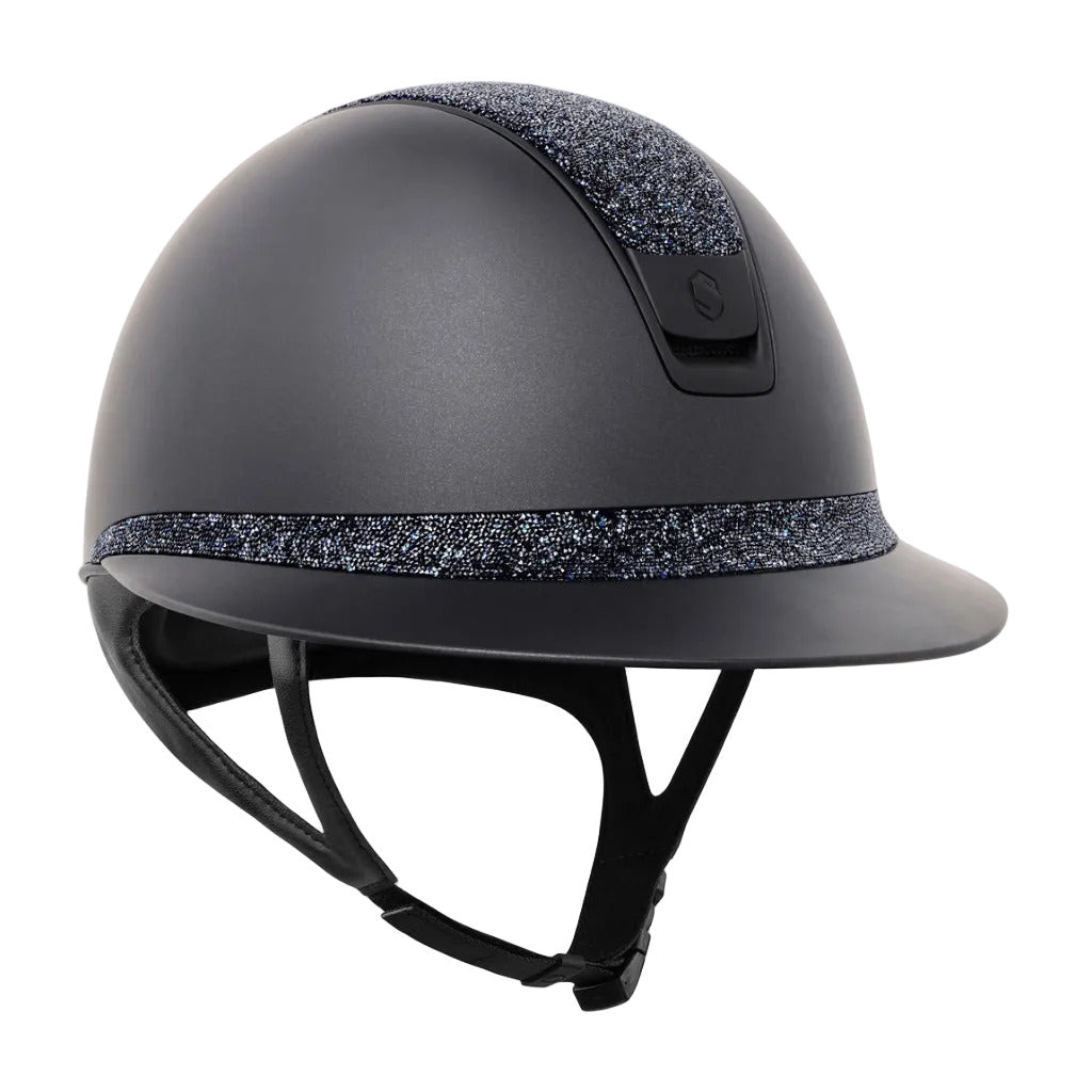 Samshield 2.0 Paardrijhelm Miss Shield Shadowmatt Ultra Fine Rock Cosmic Nights Zwart Zwart
