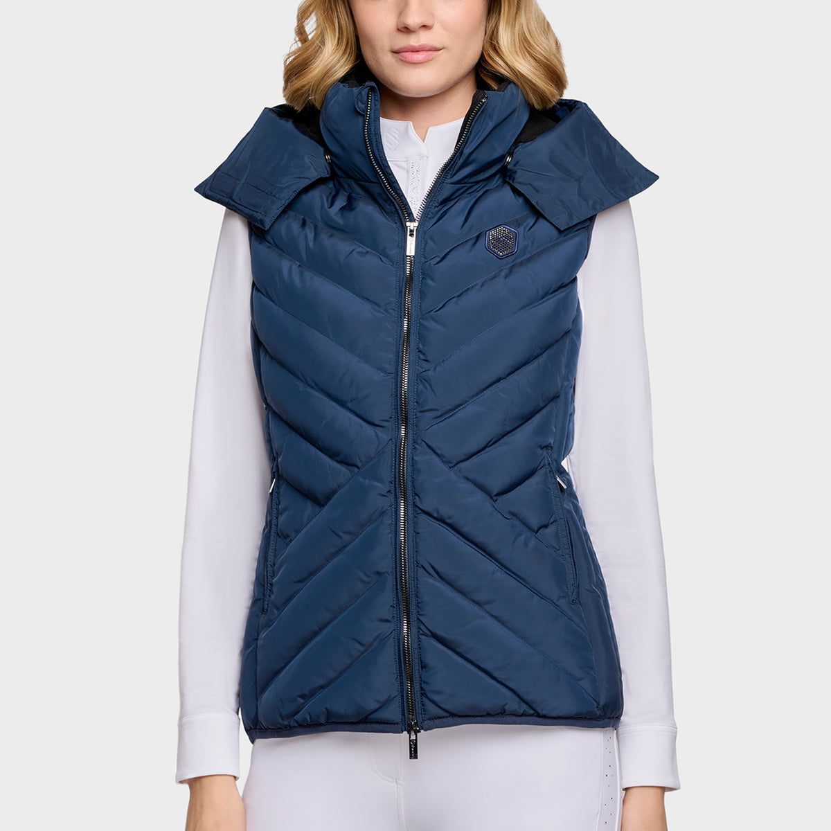 Samshield Puffer Vest Women Chamonix Galactic Blue