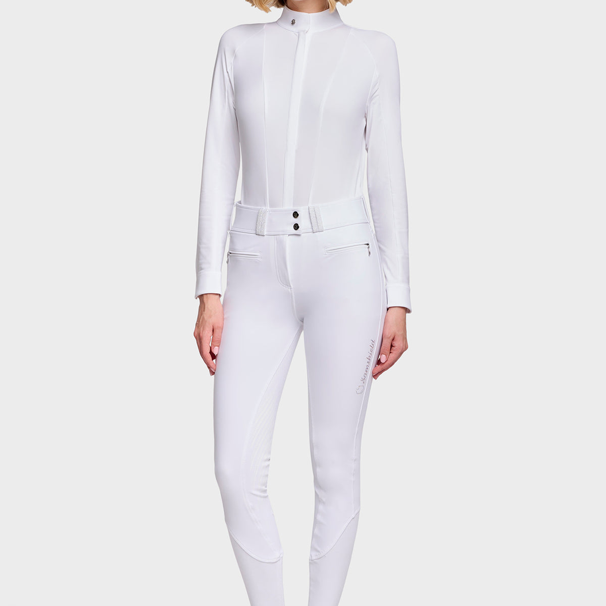 Samshield Breeches Full Grip Women Claranova Extra High Waist White