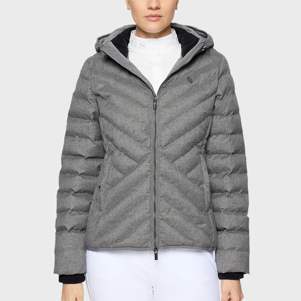 Samshield Puffer Jacket Women CourchevelWool Grey