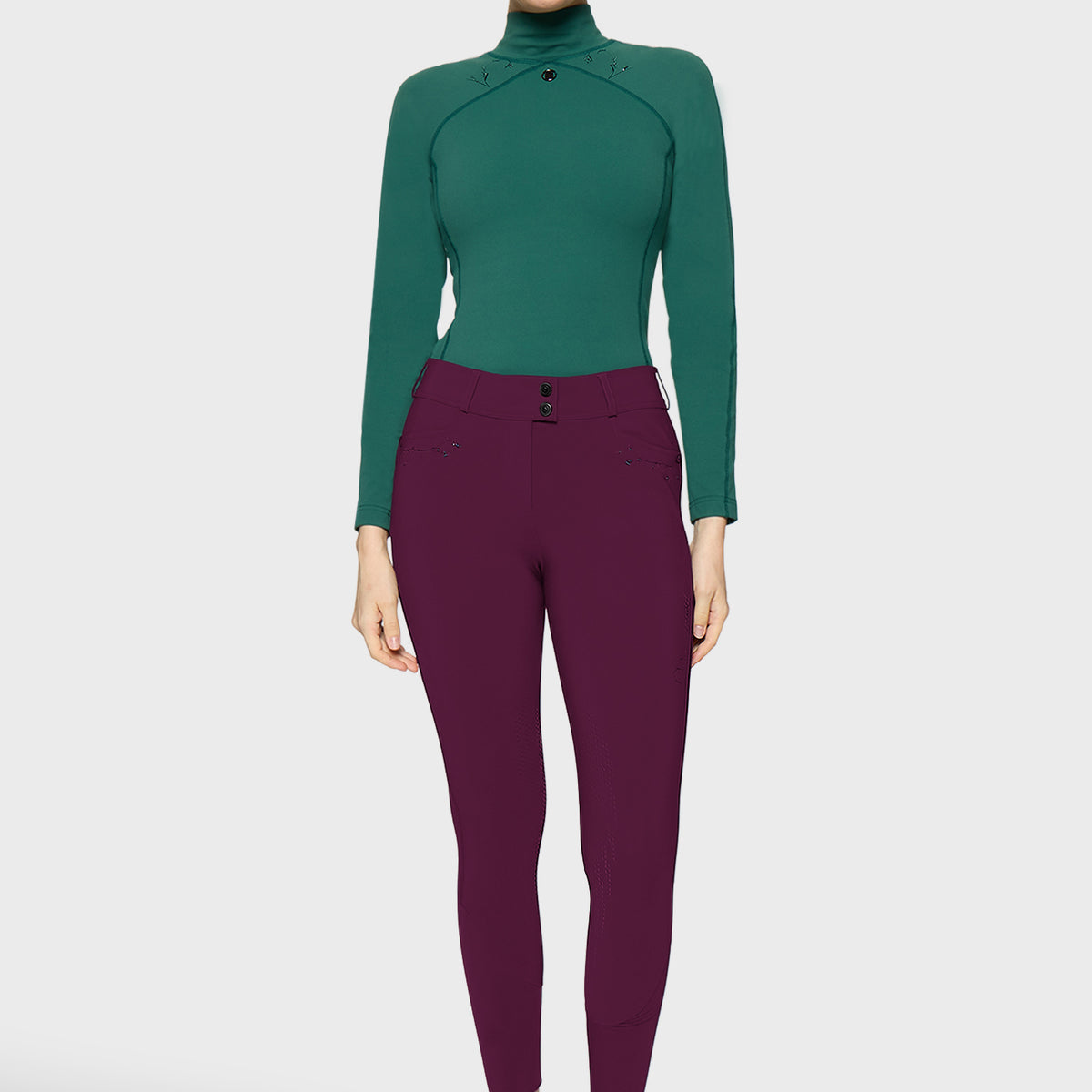 Samshield Breeches Full Grip Women Delice Floral Plum