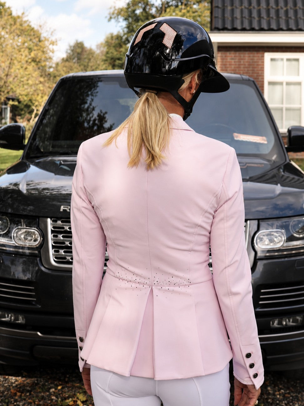 Samshield Paardrijjasje Dames Victorine Crystal Fabric Cosmic Pink