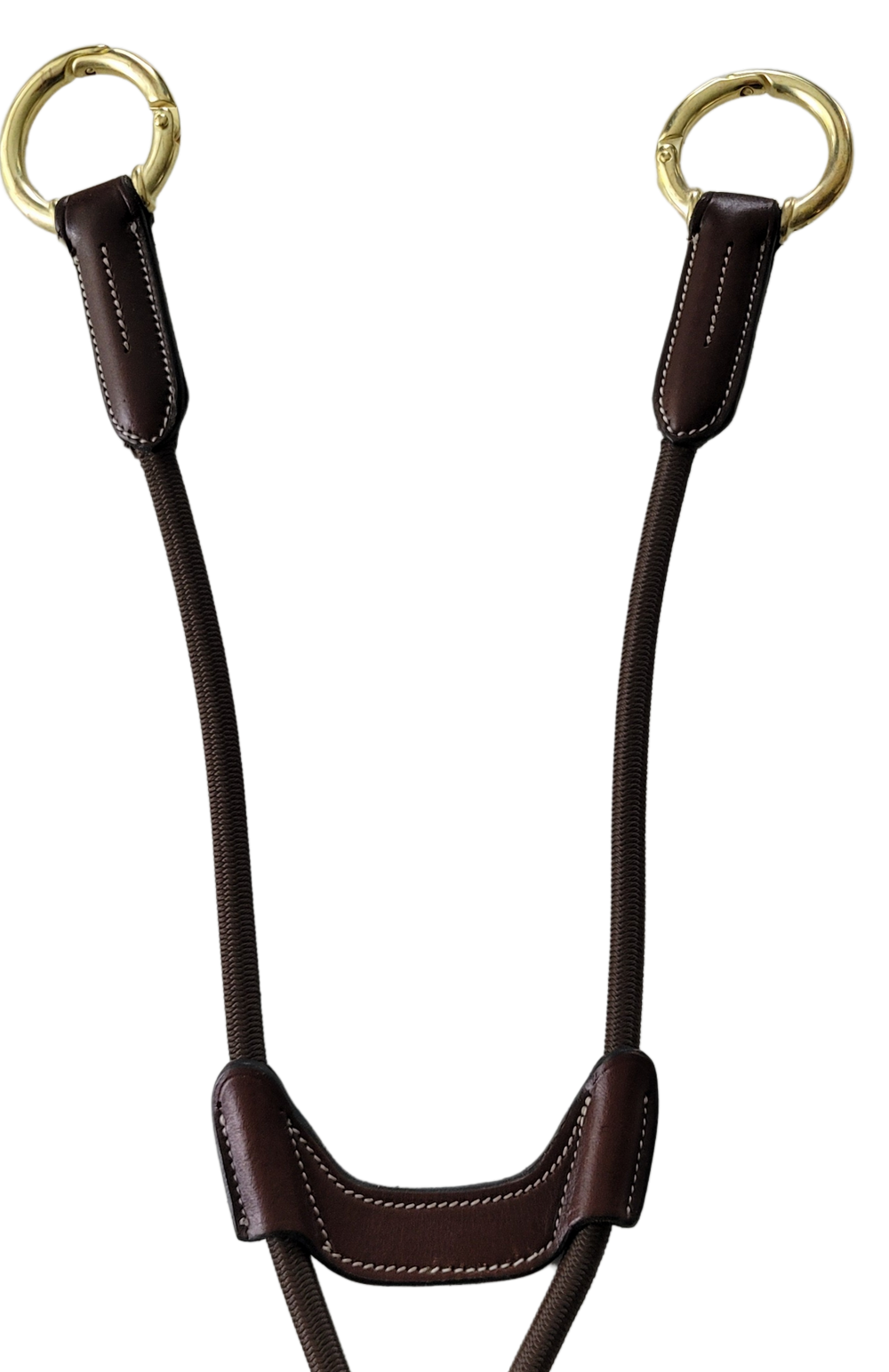 TRUST Valkenswaard elastic martingale attachment golden buckles Brown