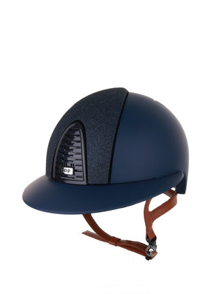 Kep Italia Riding Helmet Cromo 2.0  Matt Polo Peak Blue RAW Frame Luminor Blue Insert Beige Chin Strap