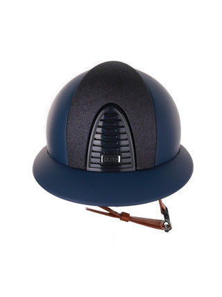 Kep Italia Riding Helmet Cromo 2.0  Matt Polo Peak Blue RAW Frame Star Blue Insert Beige Chin Strap