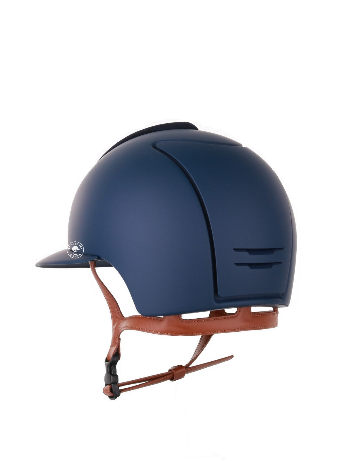 Kep Italia Riding Helmet Cromo 2.0 Matt Polo Peak Blue RAW Frame Star Blue Insert Beige Chin Strap