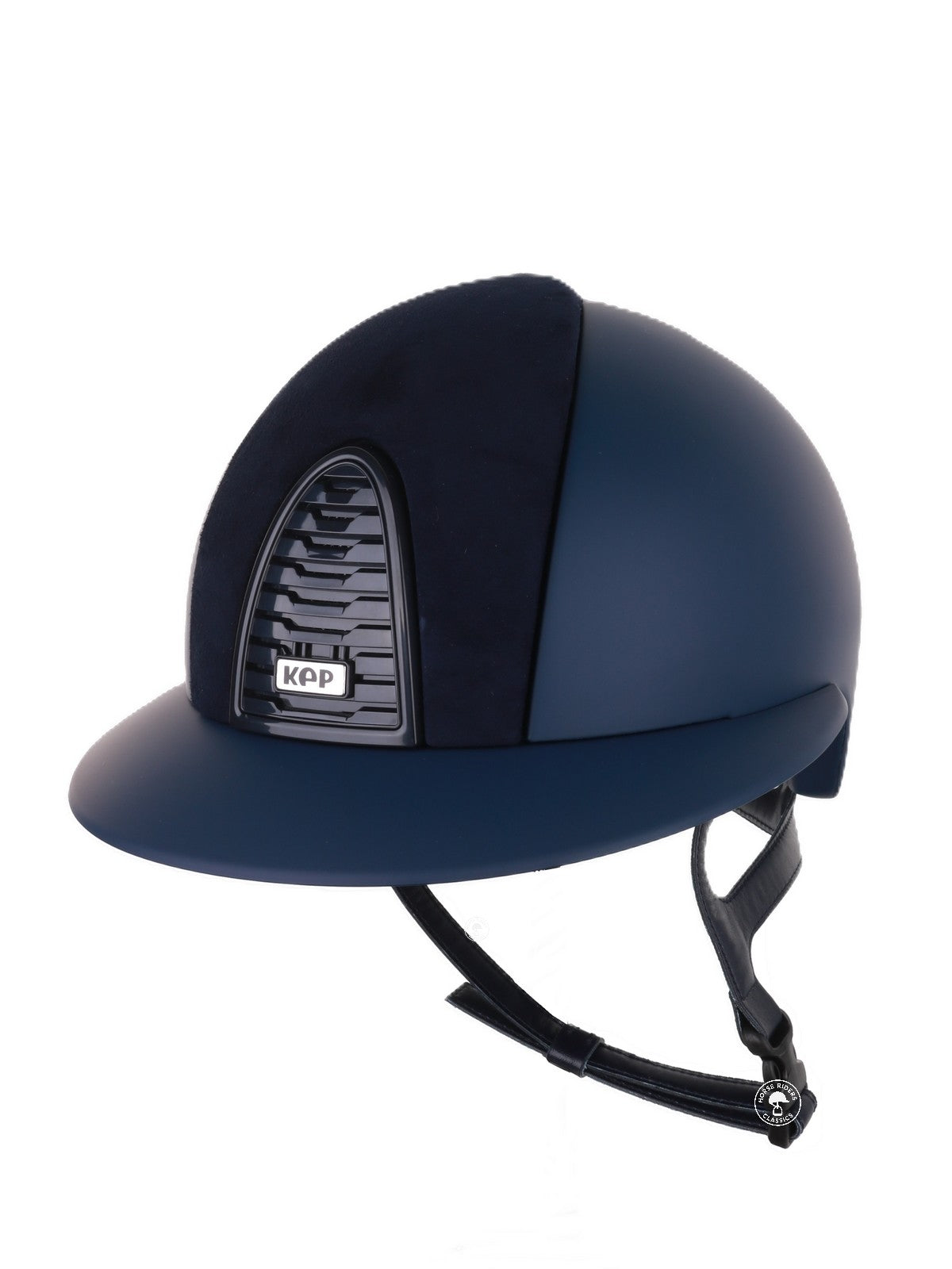 Kep Italia Riding Helmet Cromo 2.0 Matt Polo Peak RAW Frame Suede Insert Blue