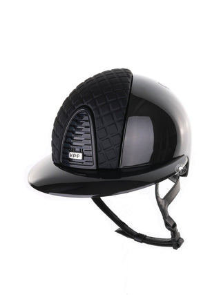 Kep Italia Riding Helmet Cromo 2.0 Shine Polo Peak Black RAW Frame Milano Insert
