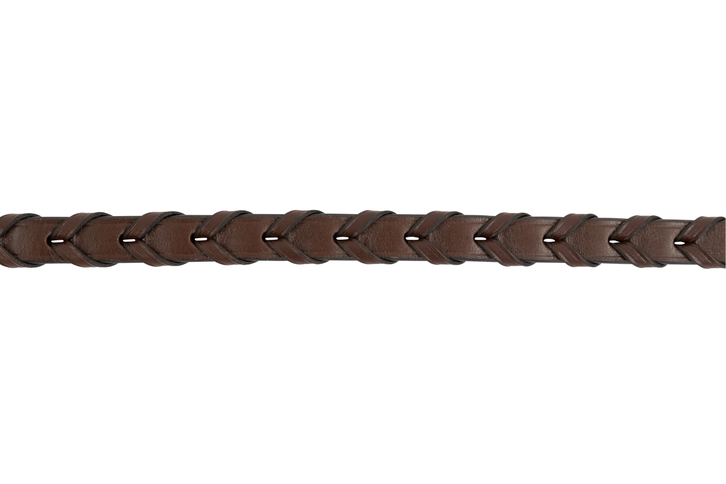 TRUST Hunter reins Braided silver buckles Brown