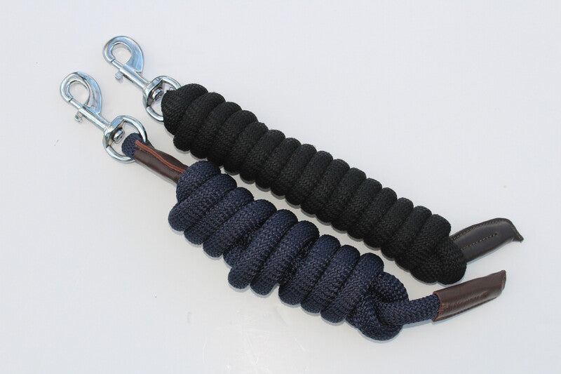 LJ Leathers Lead Rope 2.3m Navy