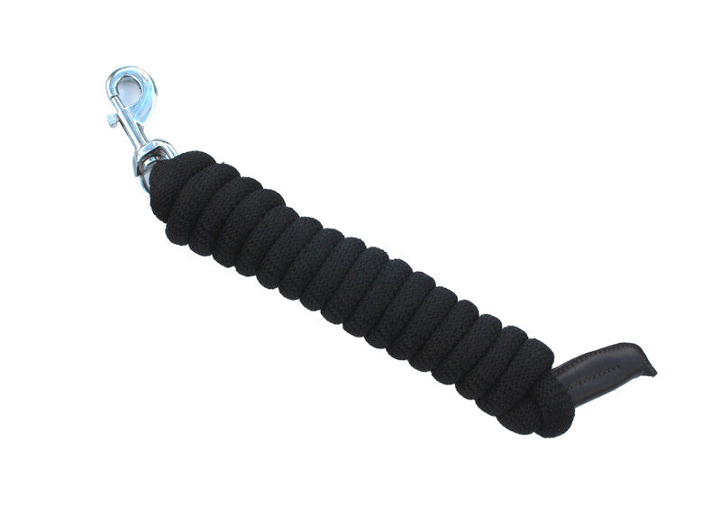 LJ Leathers Lead Rope 2.3m Black