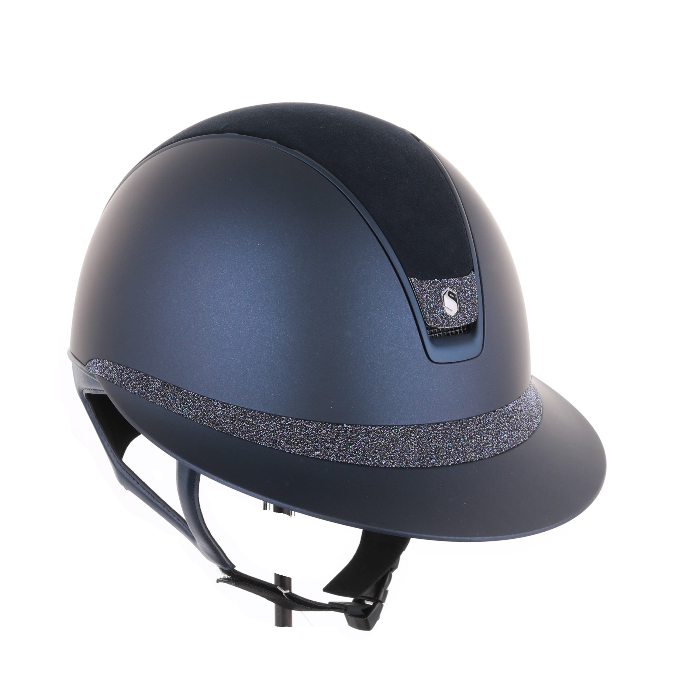 Samshield 2.0 Paardrijhelm Miss Shield Shadowmatt Alcantara Crystal Blazon FB Paradise Shine Navy Navy