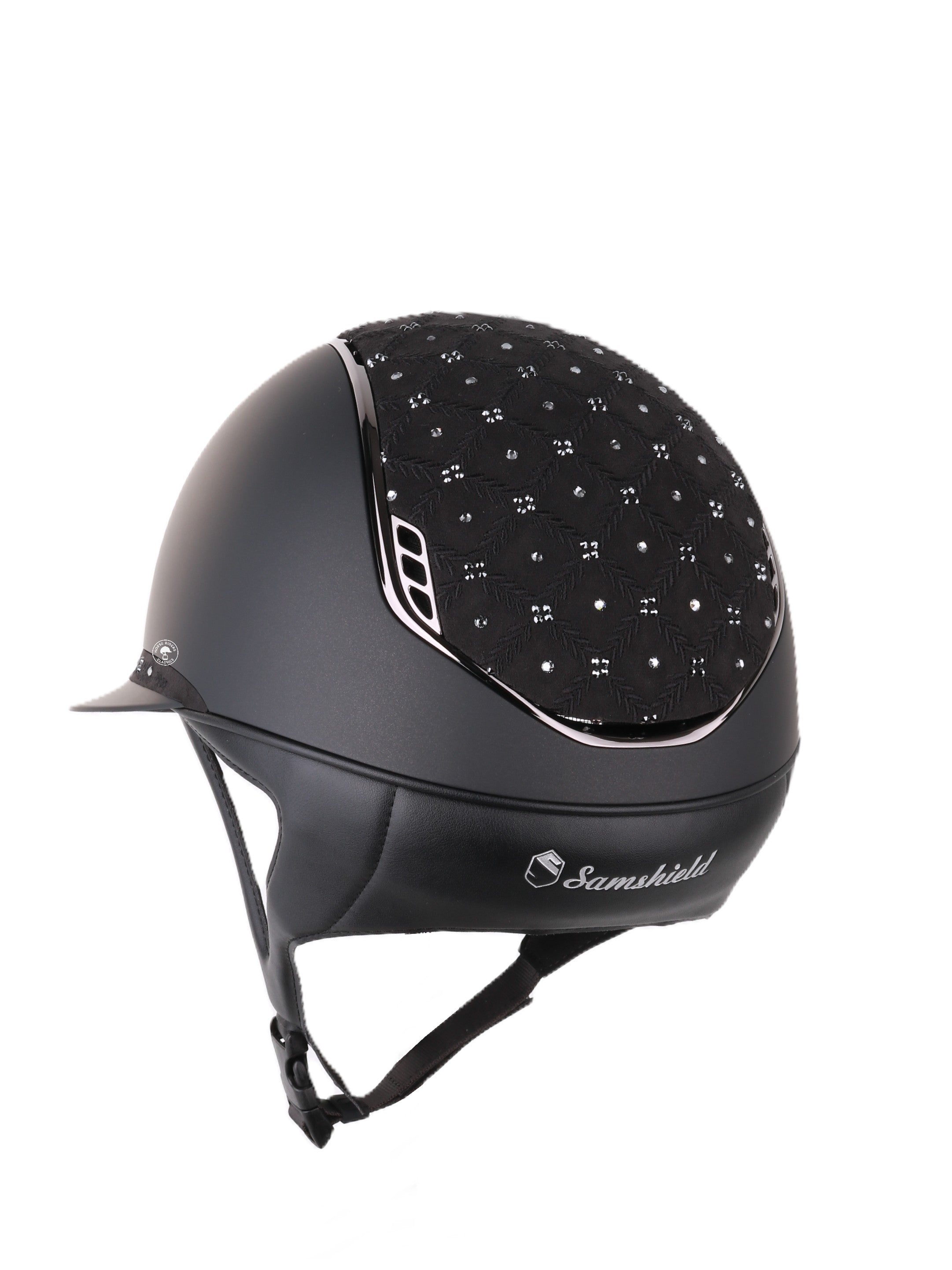 Samshield 2.0 Paardrijhelm Miss Shield Shadowmatt Royal Flower Zwart