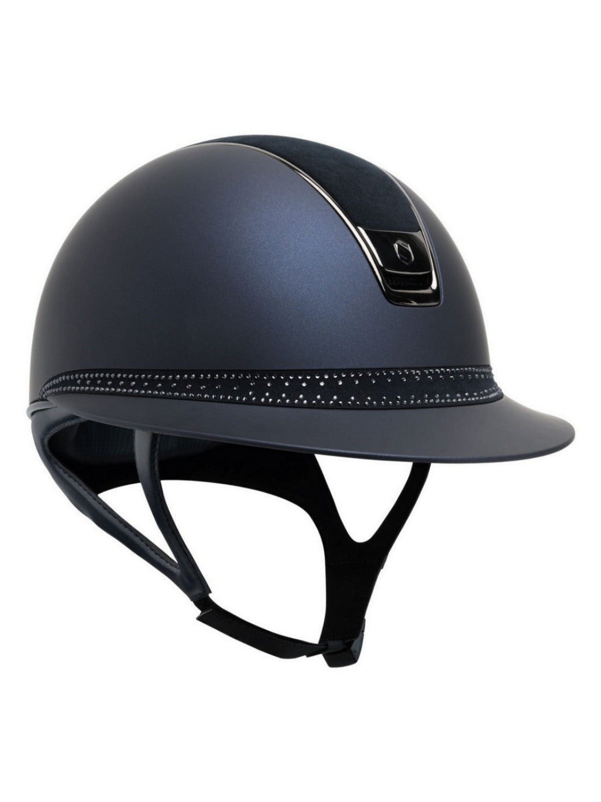Samshield 2.0 Paardrijhelm Miss Shield Shadowmatt Alcantara Top Tiara FB Navy Navy