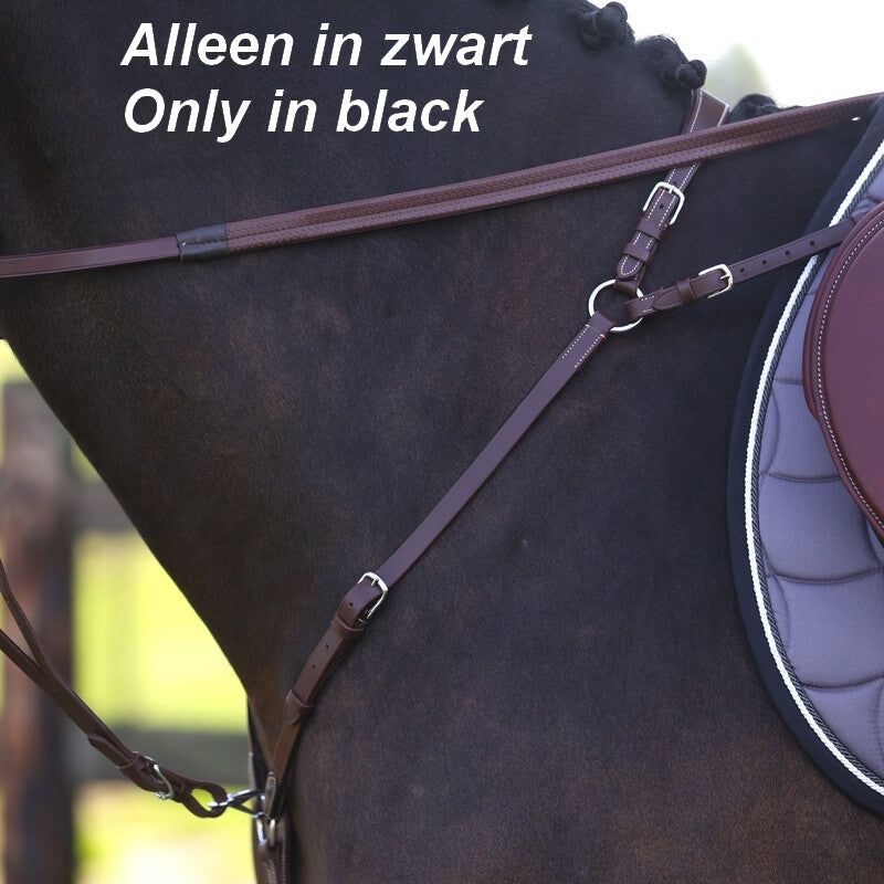 LJ Leathers New Pro voortuig met brug Zwart Zwart Full