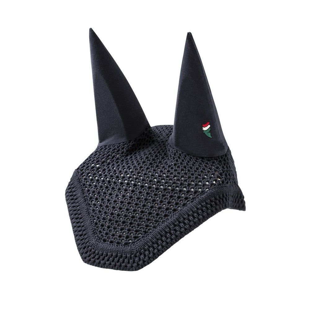 Equiline vliegenmuts vierkant Dell 3 horse logo donkerblauw Donkerblauw Full