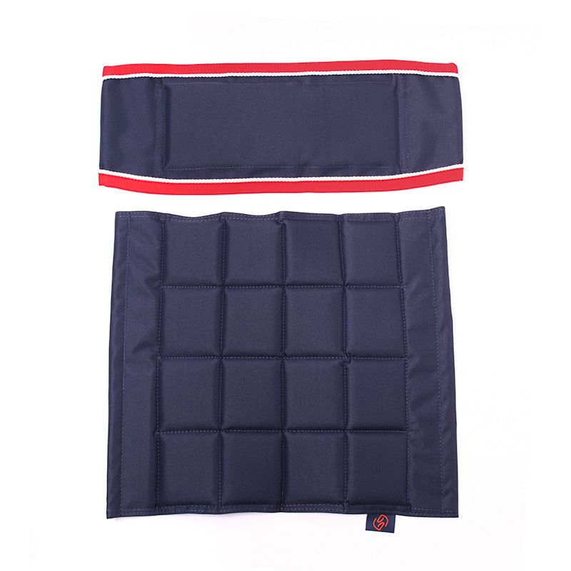 One Set stoelkussens voor hoge en lage regisseursstoel Navy-rood-wit