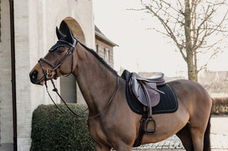 Kentucky Horsewear Zadeldekje Glitter Stone Springen Zwart