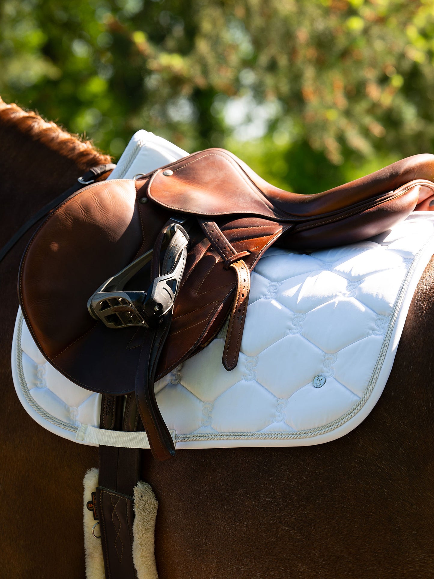 PS of Sweden jumping saddle pad Signature White