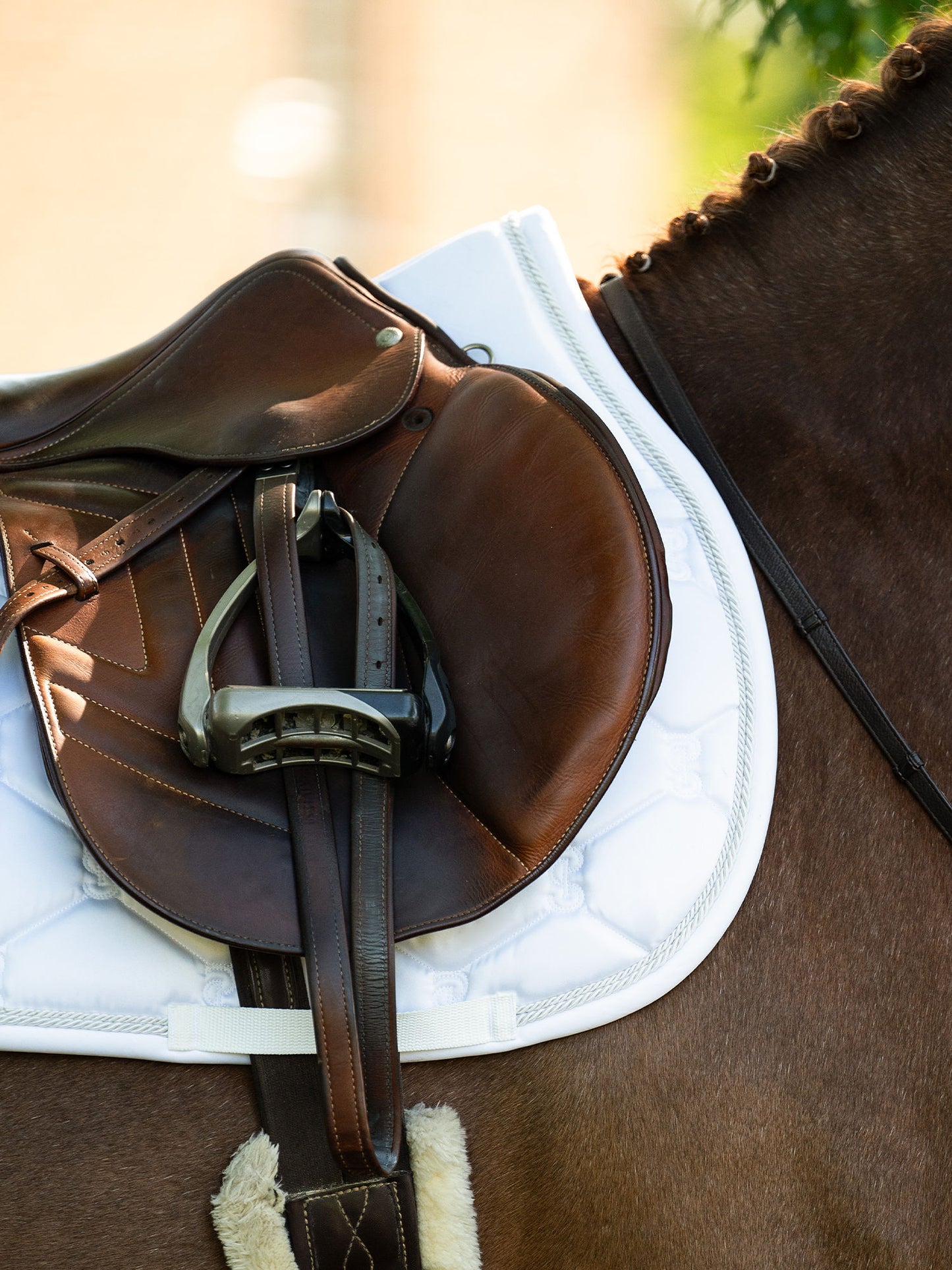 PS of Sweden jumping saddle pad Signature White