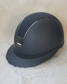 Samshield 2.0 Paardrijhelm Miss Shield Shadowmatt Crystal Fabric Zwart