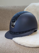 Samshield 2.0 Paardrijhelm Miss Shield Shadowmatt Crystal Leaf 5 Crystals Navy