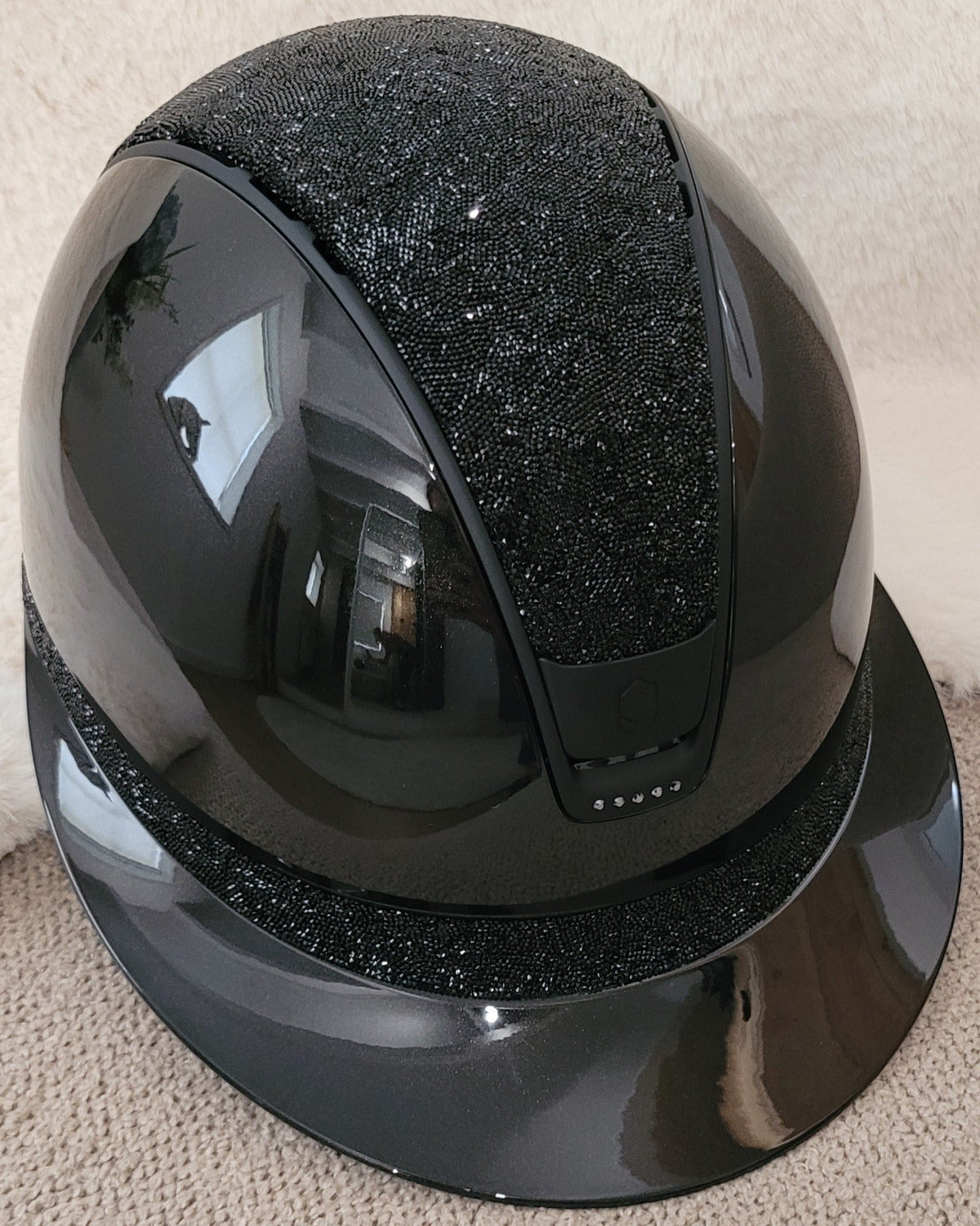 Samshield 2.0 Paardrijhelm Miss Shield Shadowglossy Ultra Fine Rock 5 x Swat Zwart