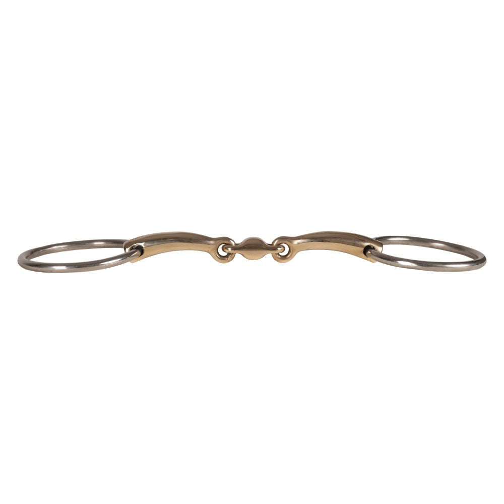 Velari Loose Ring Snaffle Double Jointed Sweet Copper 14 mm