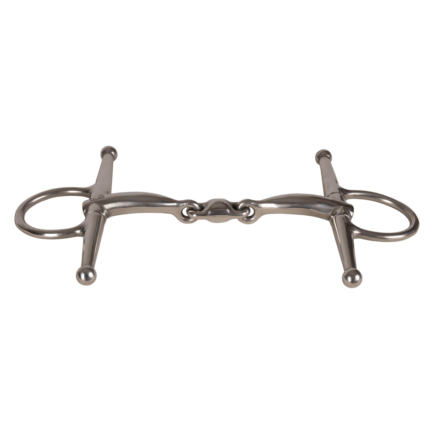 Velari Full Cheek Snaffle Double Jointed Stainless Steel 16 mm