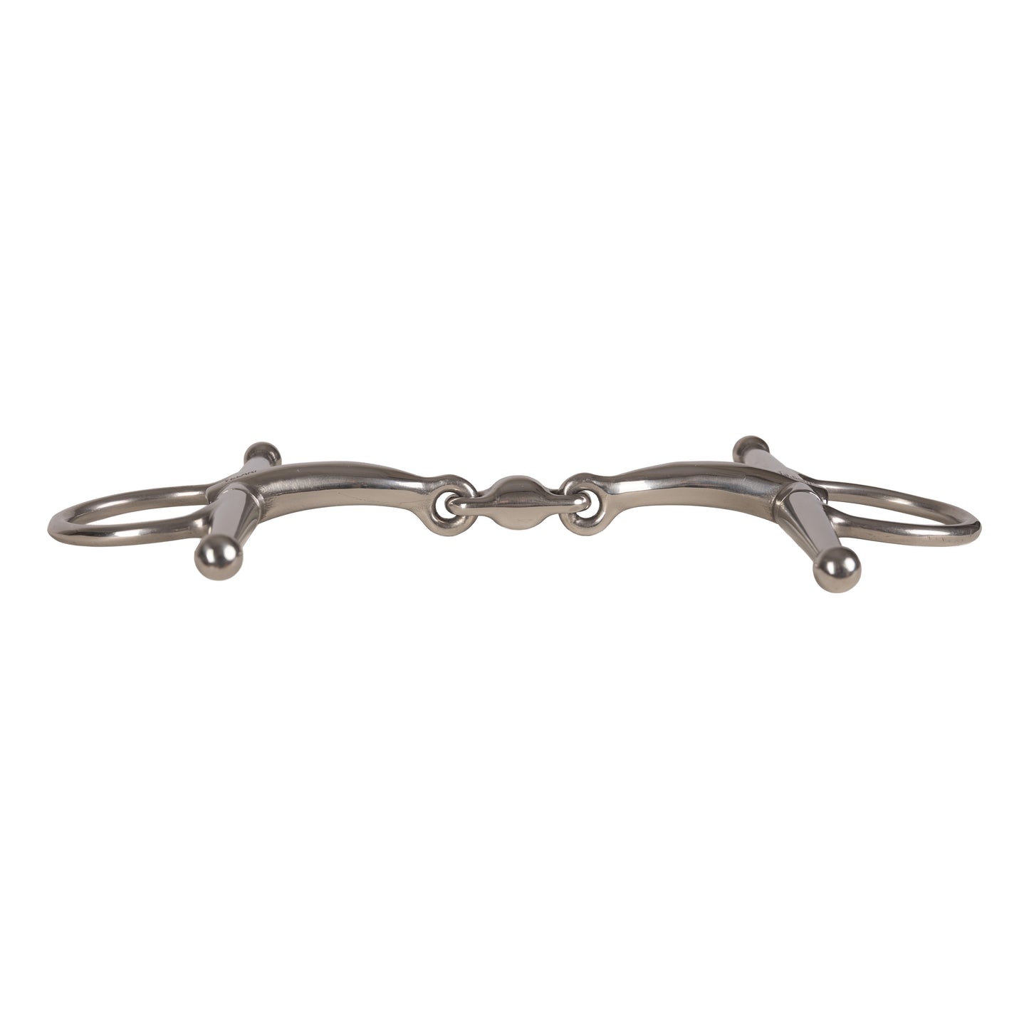Velari Full Cheek Snaffle Double Jointed Stainless Steel 16 mm