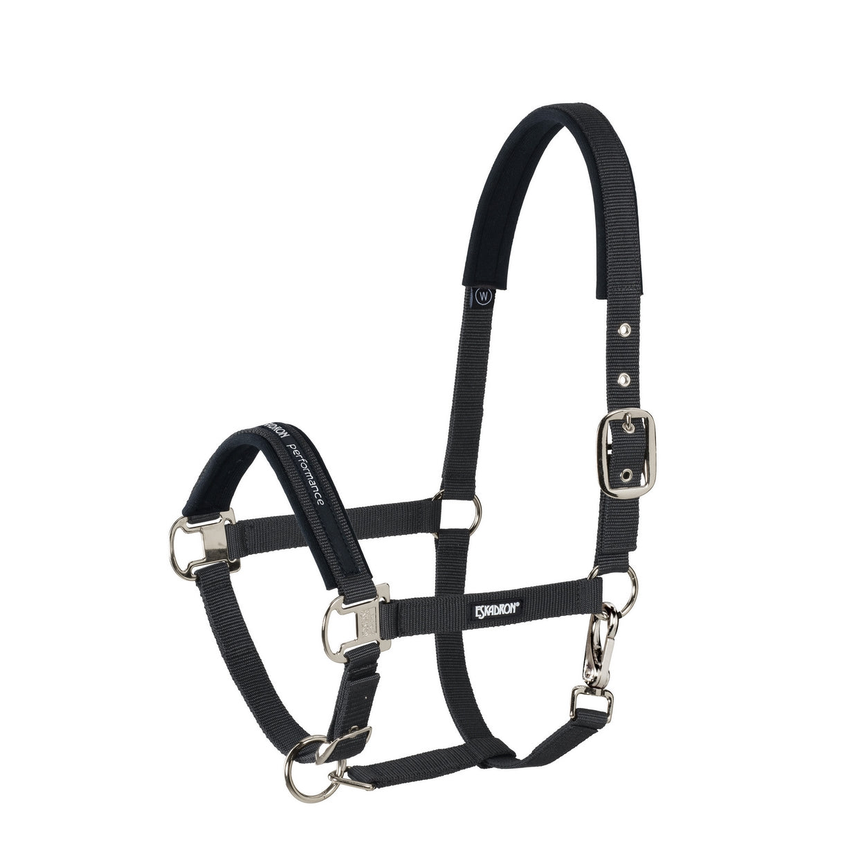 Eskadron Halter Pin Buckle with clip closure Black