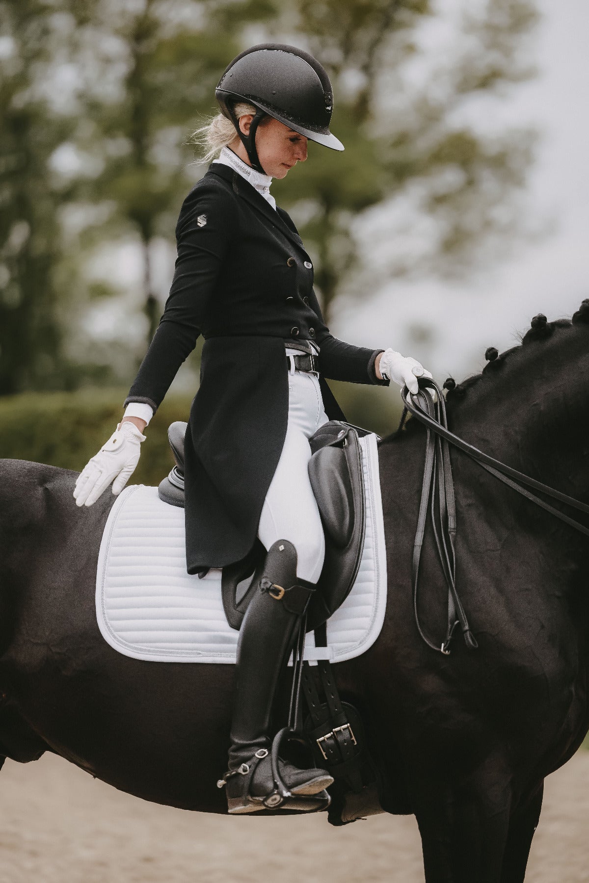 Kentucky Horsewear Zadeldekje Pearls Dressuur Wit full