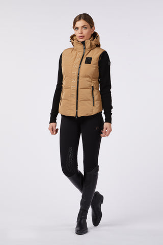 Vestrum padded vest ladies Chiba Biscuit